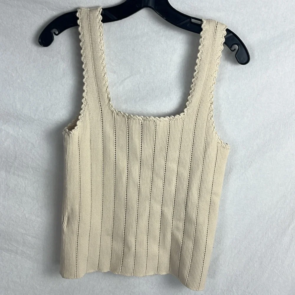 Reiss Cream Knit Sweater Tank - Picture 5 of 6